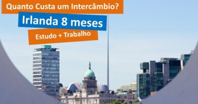 Quanto custa um intercâmbio na Irlanda - 8 meses - Estudo e Trabalho
